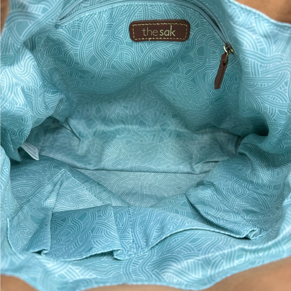 The Sak Patchwork Leather Drawstring Backpack - Picture 9 of 16
